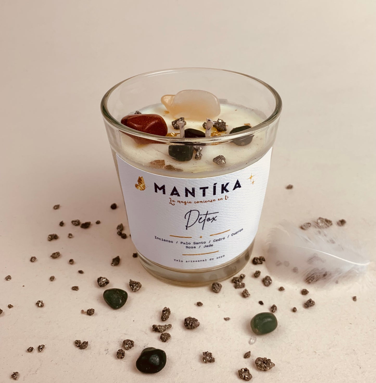 Detox, Vela artesanal de soya de 350 ml