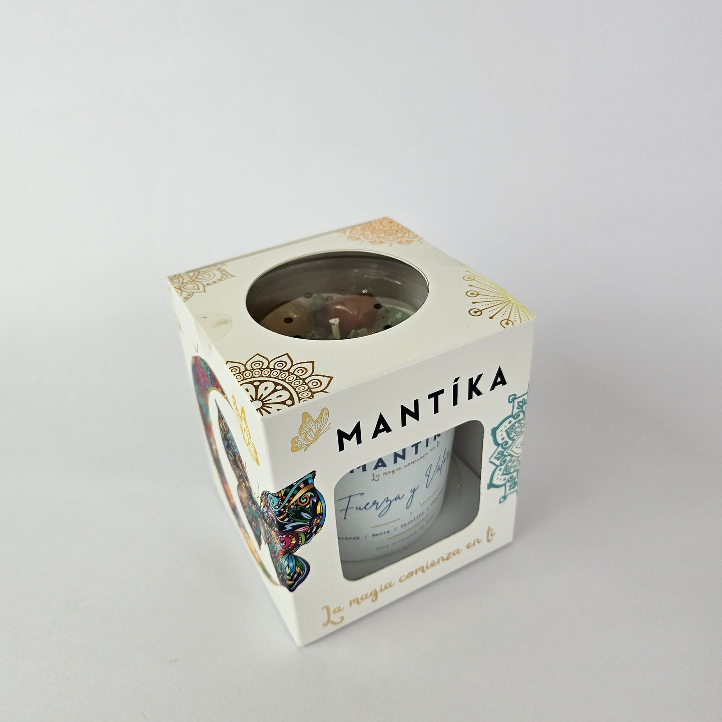 Fuerza y Valor, Vela artesanal de soya de 350 ml