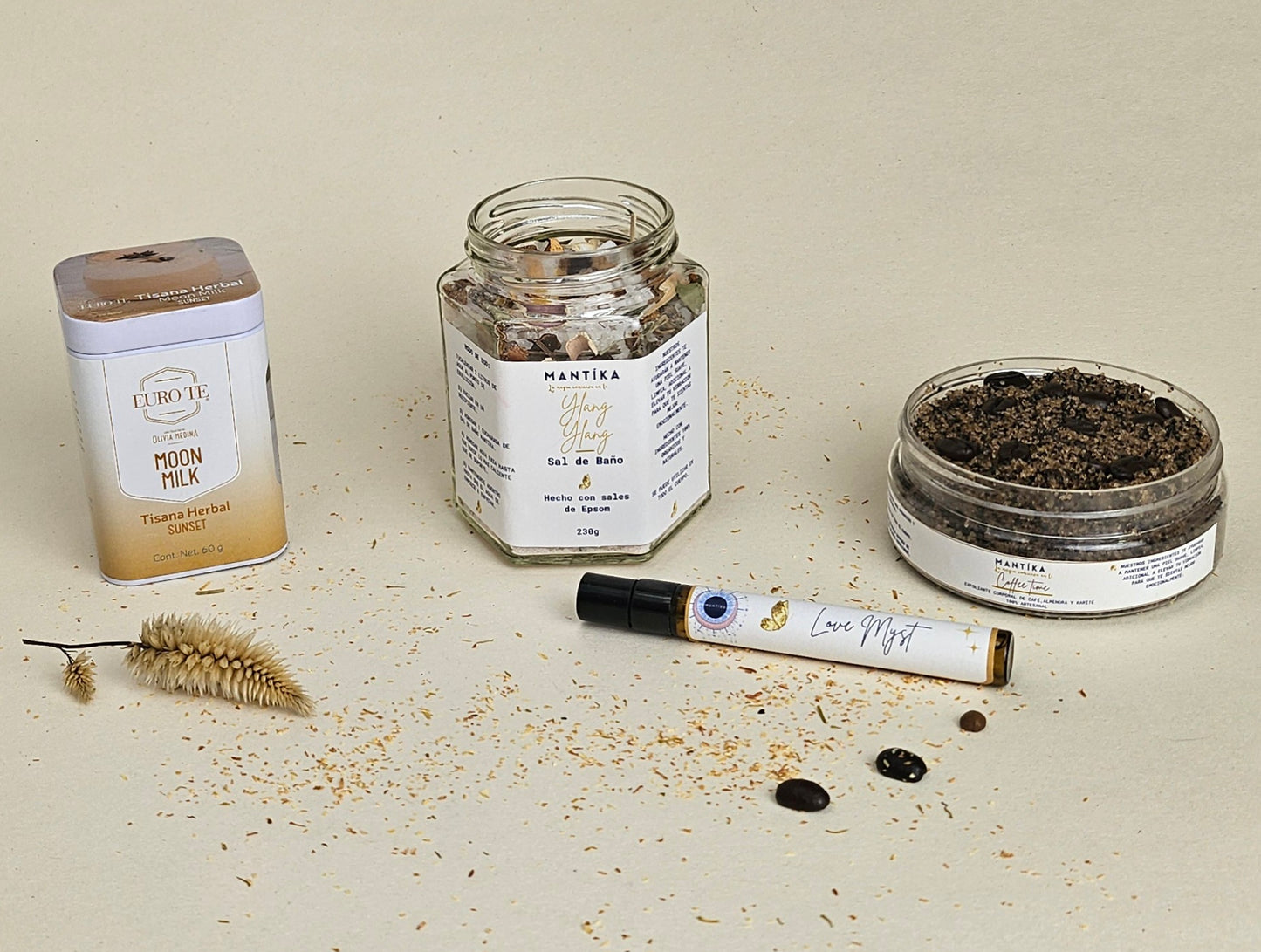 Kit Completo Focus con Sal de Epsom + Exfoliante + Myst + Té