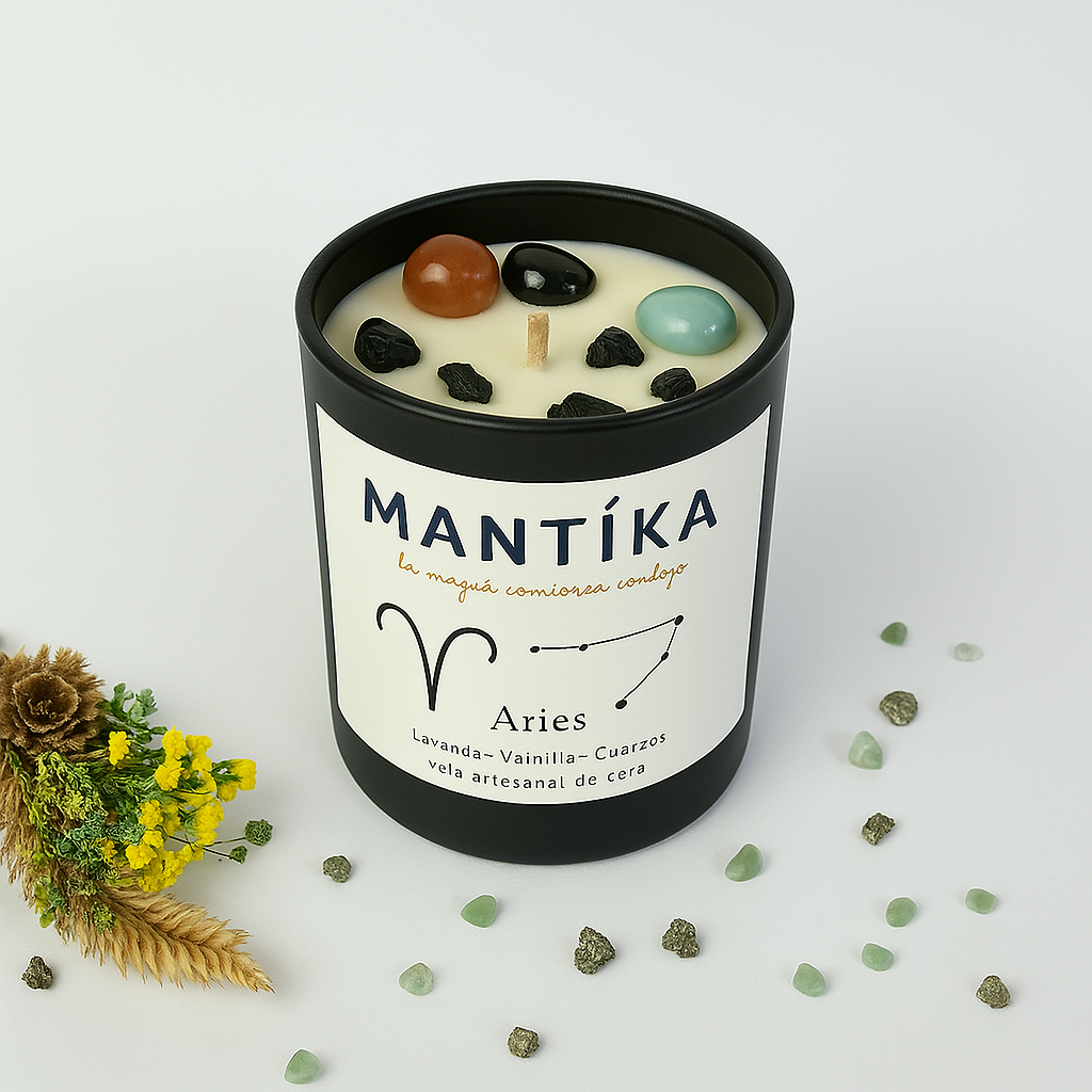 Aries - Vela artesanal de Soya 427 ml