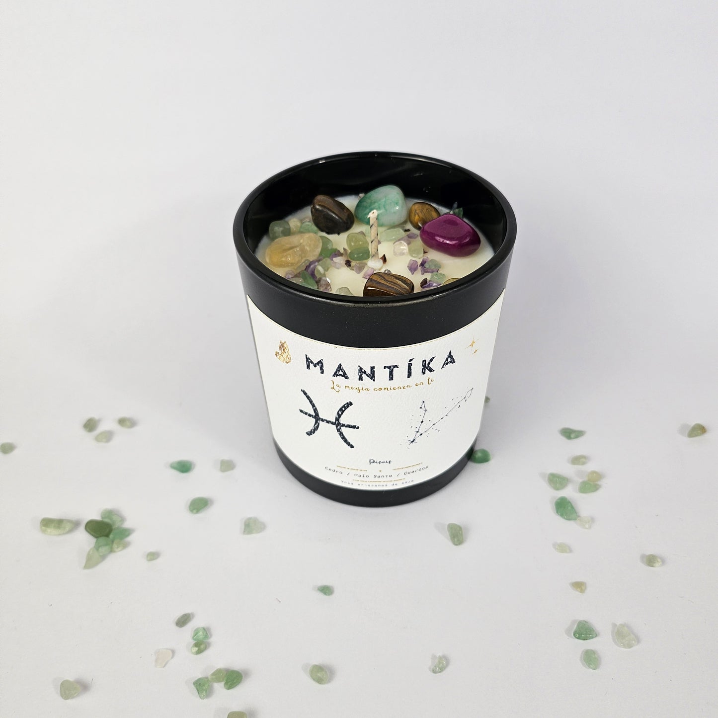 Piscis - Vela artesanal de Soya 427 ml