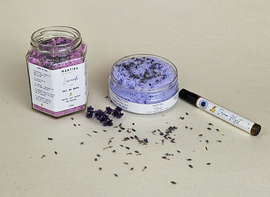 Kit Relaxing con Sal de Epsom + Exfoliante y Myst