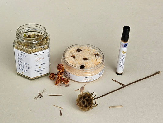 Kit Energy Boost con Sal de Epsom + Exfoliante + Myst