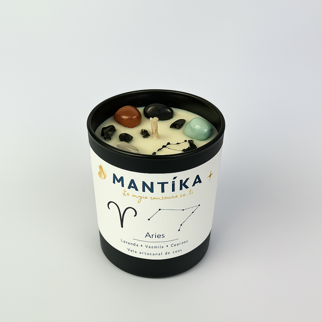Aries - Vela artesanal de Soya  427 ml