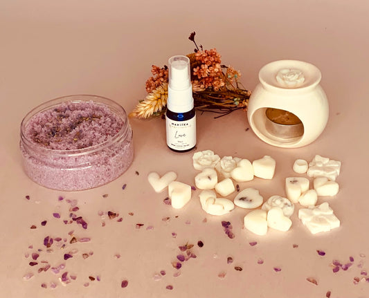 Mini Difusor + Wax Melts + Exfoliante de Lavanda y Myst de Regalo