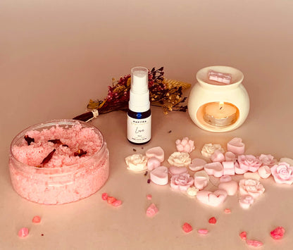 Mini Difusor + Wax Melts + Exfoliante de Rosas y Myst de Regalo