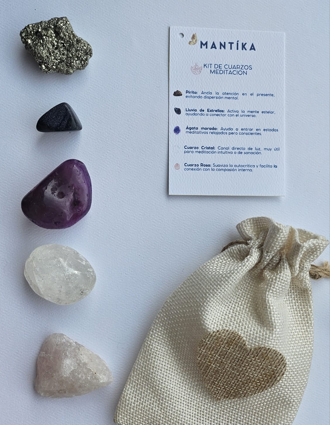 Meditación - Kit de Cuarzos