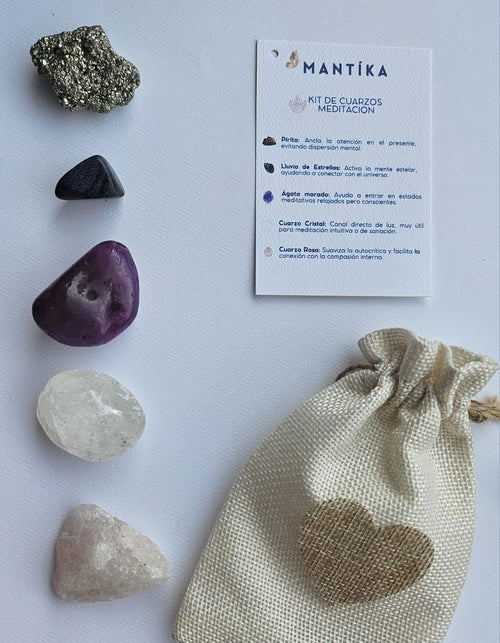 Meditación - Kit de Cuarzos
