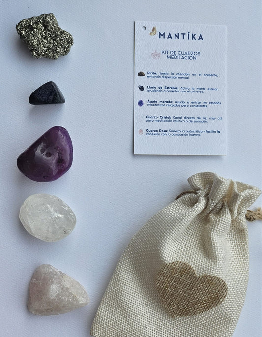 Meditación - Kit de Cuarzos