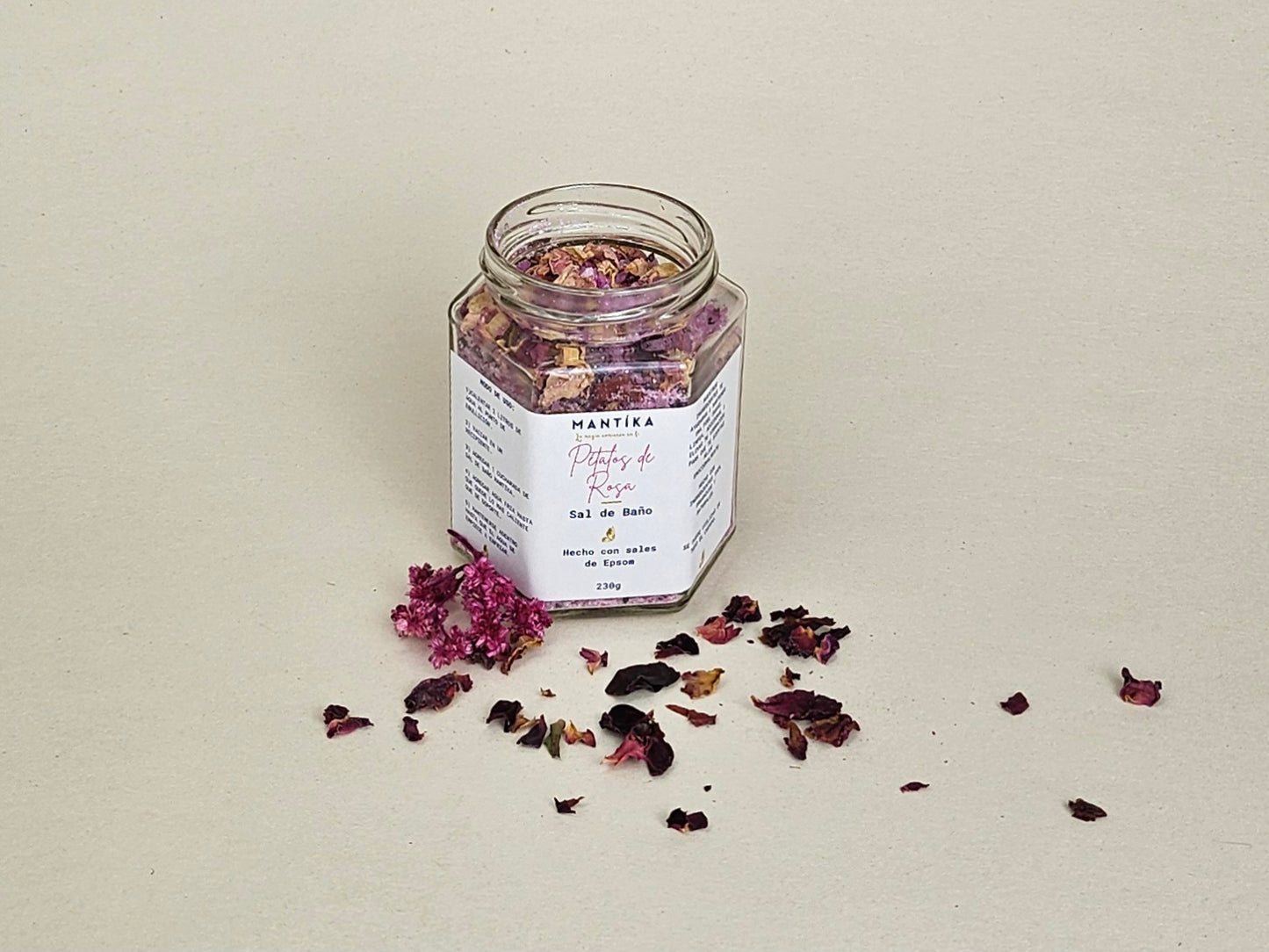 Kit Sal de Epsom de Rosas+ Exfoliante Love and Passion + Myst