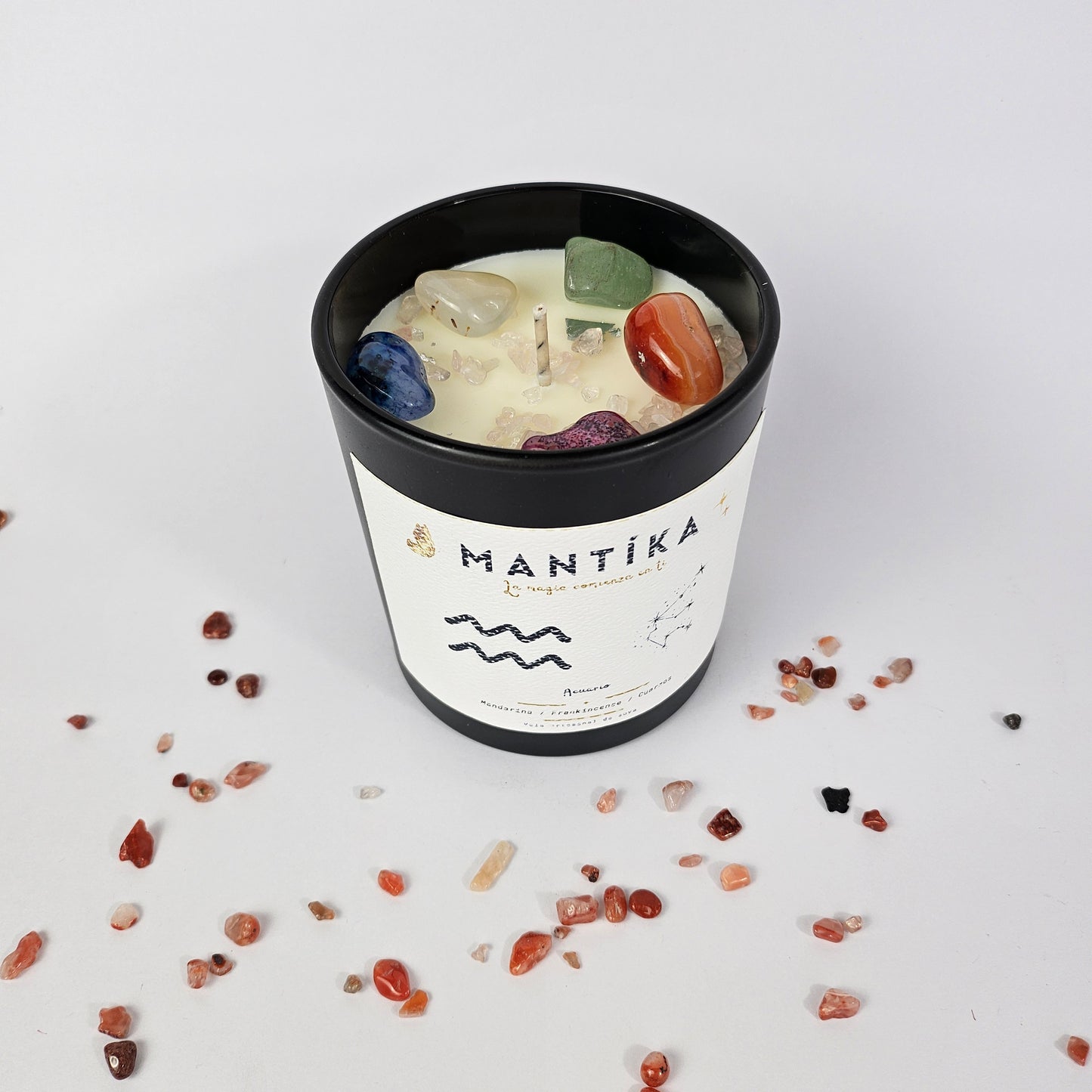 Acuario - Vela artesanal de Soya 427 ml